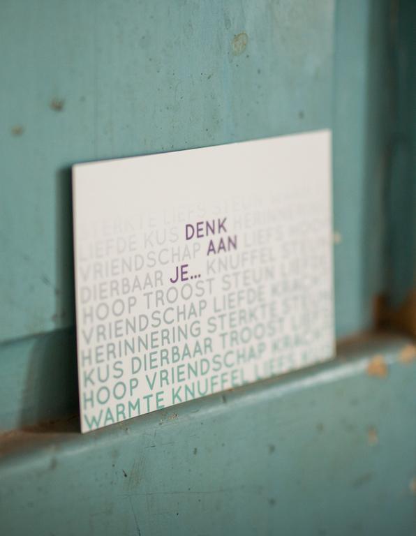 Troostkaart - Denk aan je